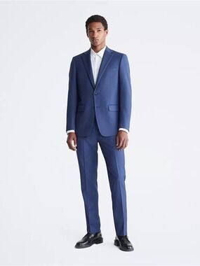 NWT Calvin Klein Slim Fit Dark Blue Two-Piece Suit